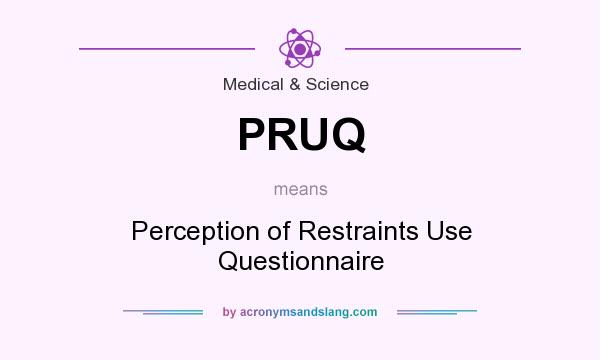 What does PRUQ mean? It stands for Perception of Restraints Use Questionnaire