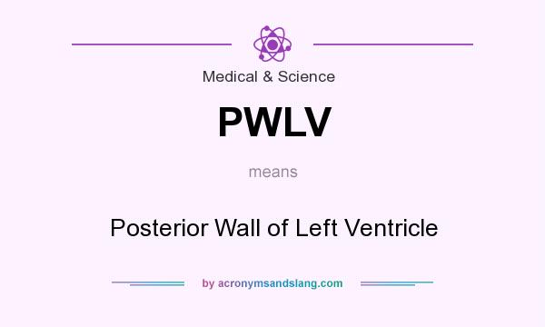 What does PWLV mean? It stands for Posterior Wall of Left Ventricle