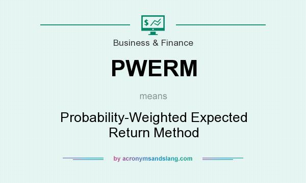 What does PWERM mean? It stands for Probability-Weighted Expected Return Method