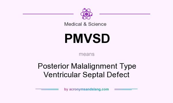 What does PMVSD mean? It stands for Posterior Malalignment Type Ventricular Septal Defect