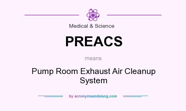 What does PREACS mean? It stands for Pump Room Exhaust Air Cleanup System