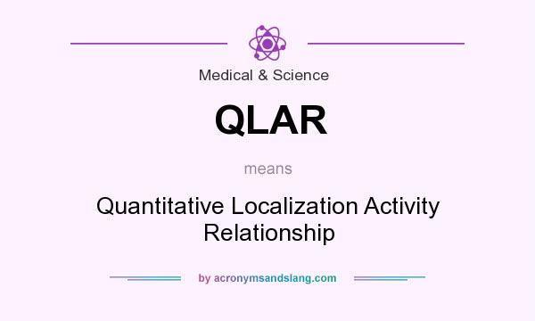 What does QLAR mean? It stands for Quantitative Localization Activity Relationship