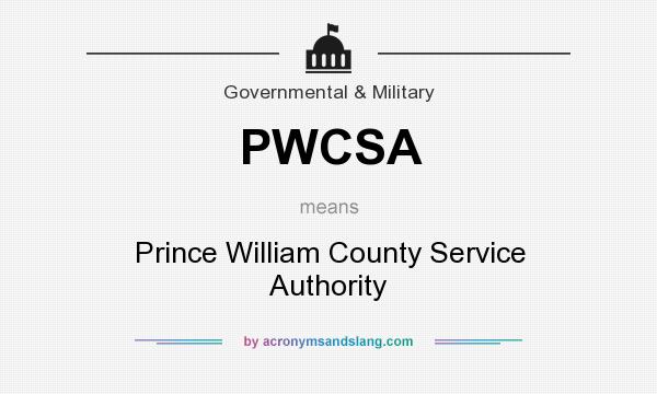 What does PWCSA mean? It stands for Prince William County Service Authority