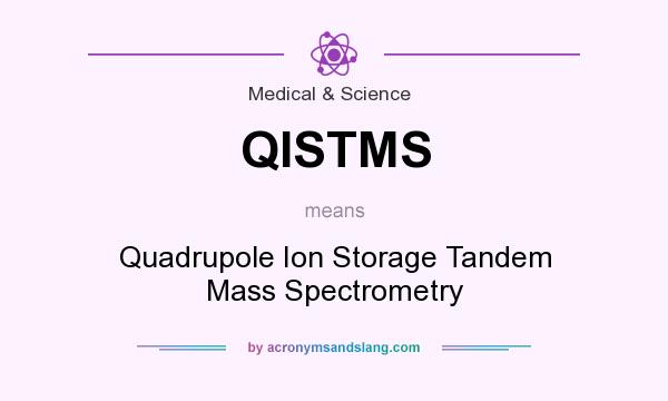 What does QISTMS mean? It stands for Quadrupole Ion Storage Tandem Mass Spectrometry