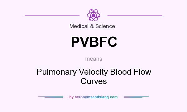 What does PVBFC mean? It stands for Pulmonary Velocity Blood Flow Curves