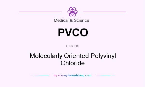 What does PVCO mean? It stands for Molecularly Oriented Polyvinyl Chloride