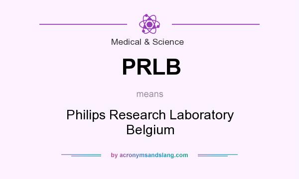 What does PRLB mean? It stands for Philips Research Laboratory Belgium