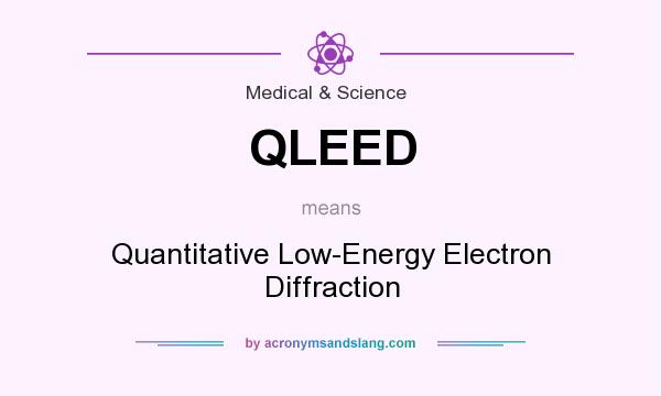 What does QLEED mean? It stands for Quantitative Low-Energy Electron Diffraction
