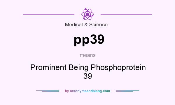 What does pp39 mean? It stands for Prominent Being Phosphoprotein 39