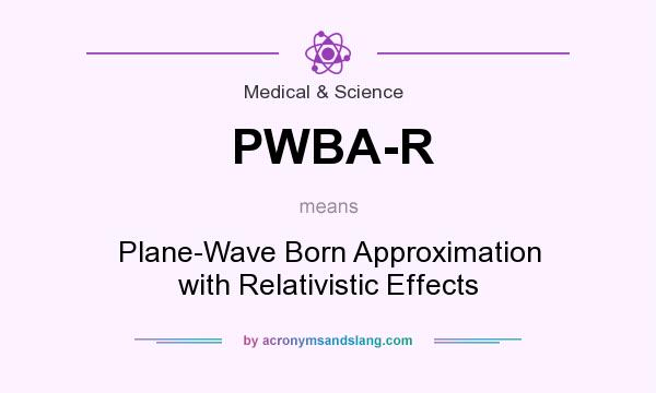 What does PWBA-R mean? It stands for Plane-Wave Born Approximation with Relativistic Effects