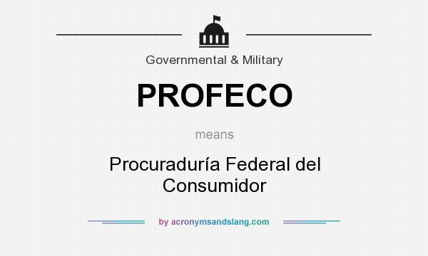 What does PROFECO mean? It stands for Procuraduría Federal del Consumidor