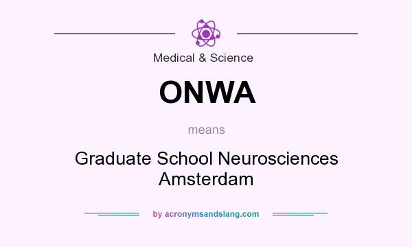 What does ONWA mean? It stands for Graduate School Neurosciences Amsterdam