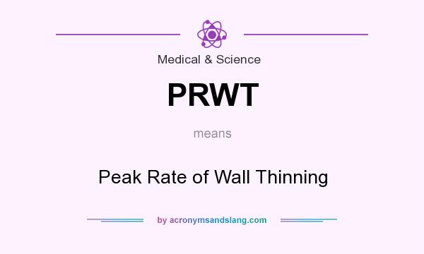 What does PRWT mean? It stands for Peak Rate of Wall Thinning