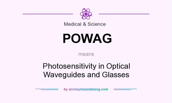 What does POWAG mean? It stands for Photosensitivity in Optical Waveguides and Glasses