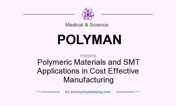 What does POLYMAN mean? It stands for Polymeric Materials and SMT Applications in Cost Effective Manufacturing