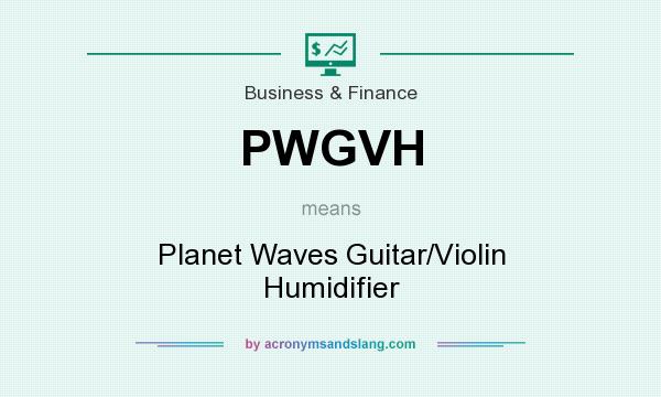 What does PWGVH mean? It stands for Planet Waves Guitar/Violin Humidifier