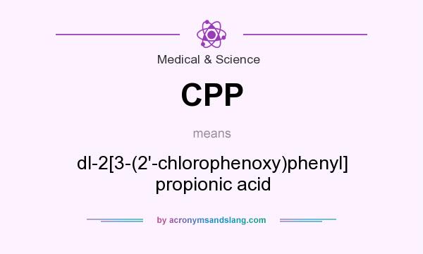 What does CPP mean? It stands for dl-2[3-(2`-chlorophenoxy)phenyl] propionic acid
