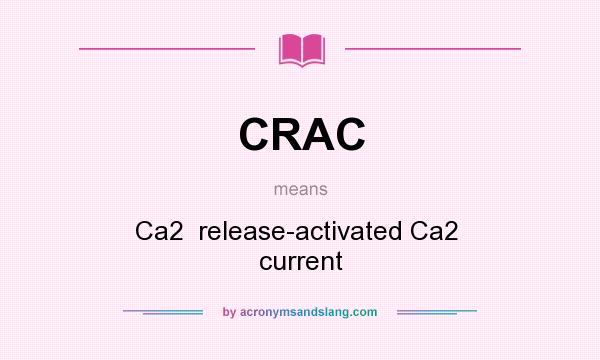 What does CRAC mean? It stands for Ca2  release-activated Ca2  current