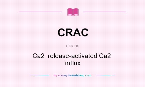 What does CRAC mean? It stands for Ca2  release-activated Ca2  influx
