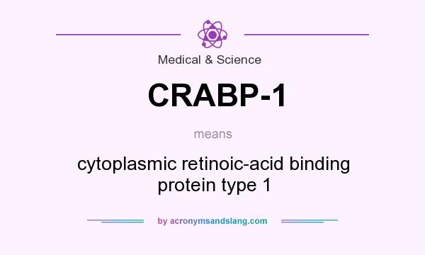What does CRABP-1 mean? It stands for cytoplasmic retinoic-acid binding protein type 1