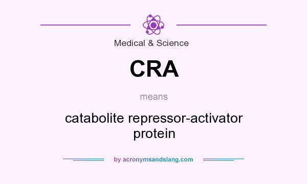 What does CRA mean? It stands for catabolite repressor-activator protein