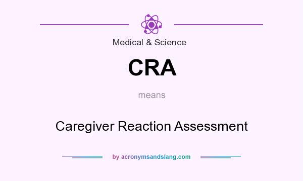 What does CRA mean? It stands for Caregiver Reaction Assessment
