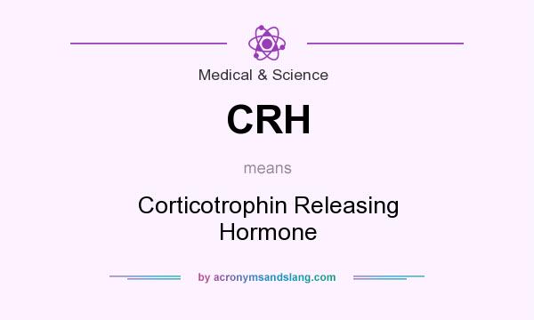 What does CRH mean? It stands for Corticotrophin Releasing Hormone