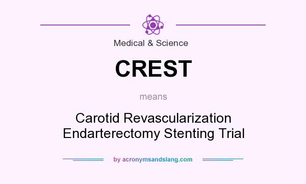 What does CREST mean? It stands for Carotid Revascularization Endarterectomy Stenting Trial