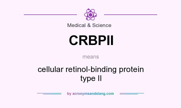What does CRBPII mean? It stands for cellular retinol-binding protein type II