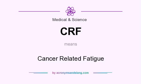 What does CRF mean? It stands for Cancer Related Fatigue