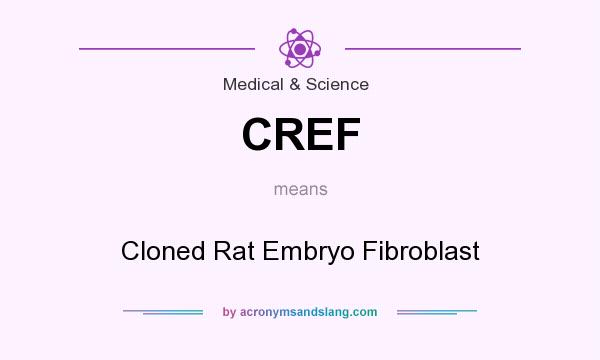 What does CREF mean? It stands for Cloned Rat Embryo Fibroblast