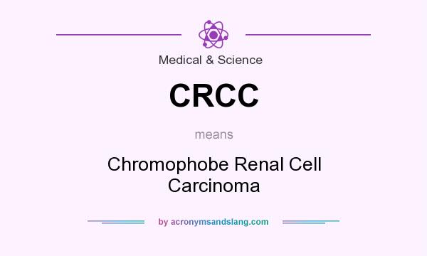 What does CRCC mean? It stands for Chromophobe Renal Cell Carcinoma