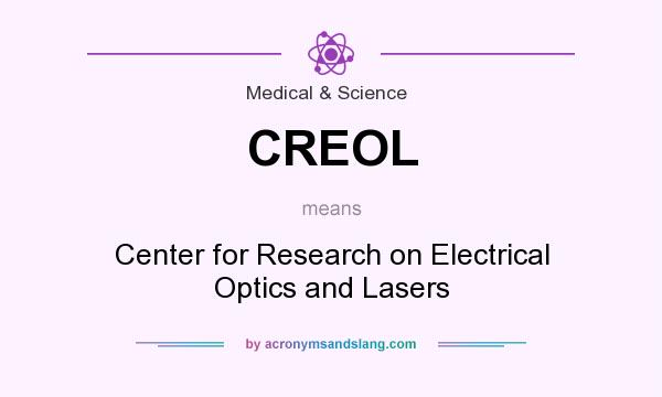 What does CREOL mean? It stands for Center for Research on Electrical Optics and Lasers