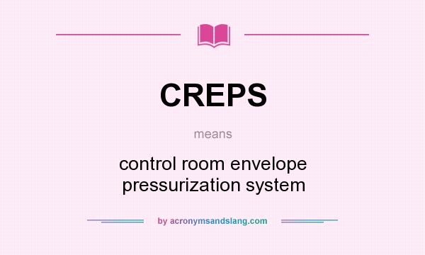 What does CREPS mean? It stands for control room envelope pressurization system