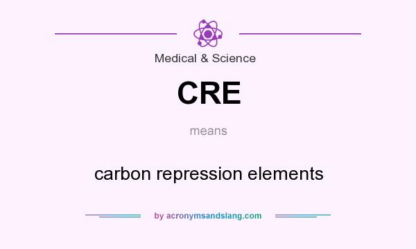 What does CRE mean? It stands for carbon repression elements