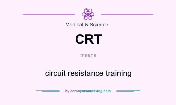 What does CRT mean? It stands for circuit resistance training