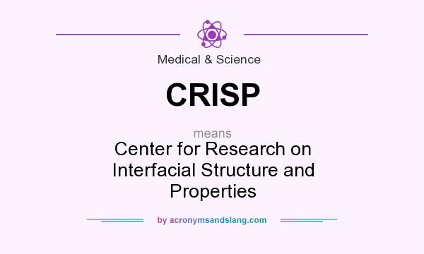 What does CRISP mean? It stands for Center for Research on Interfacial Structure and Properties