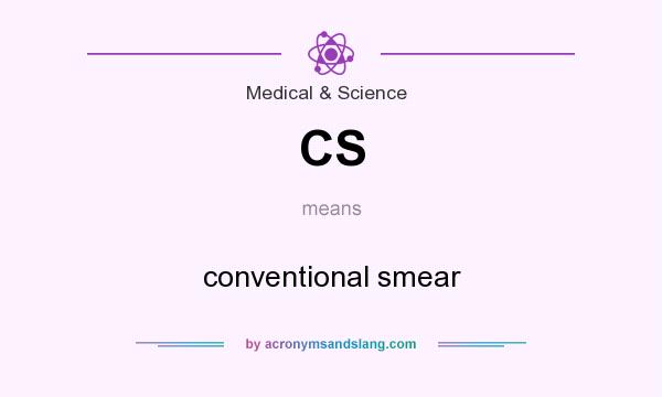 What does CS mean? It stands for conventional smear
