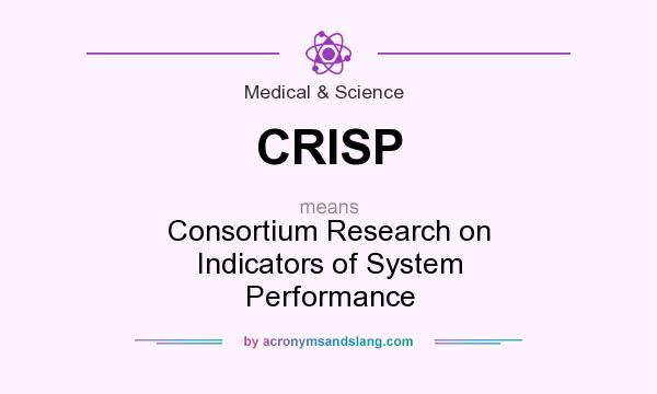 What does CRISP mean? It stands for Consortium Research on Indicators of System Performance