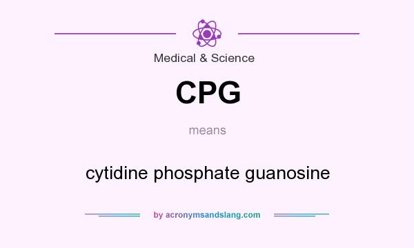 What does CPG mean? It stands for cytidine phosphate guanosine