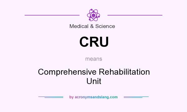 What does CRU mean? It stands for Comprehensive Rehabilitation Unit
