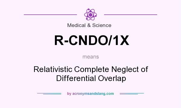 What does R-CNDO/1X mean? It stands for Relativistic Complete Neglect of Differential Overlap