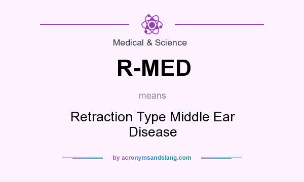 What does R-MED mean? It stands for Retraction Type Middle Ear Disease