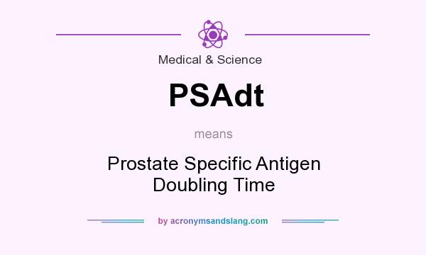 What does PSAdt mean? It stands for Prostate Specific Antigen Doubling Time