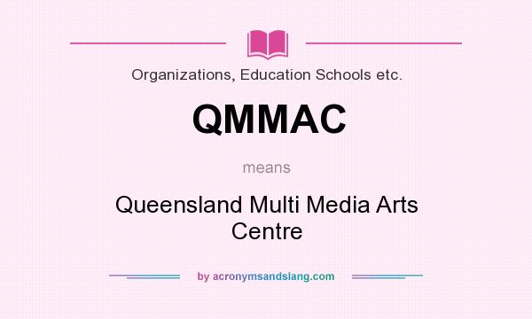What does QMMAC mean? It stands for Queensland Multi Media Arts Centre