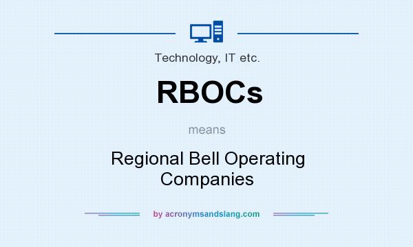 What does RBOCs mean? It stands for Regional Bell Operating Companies