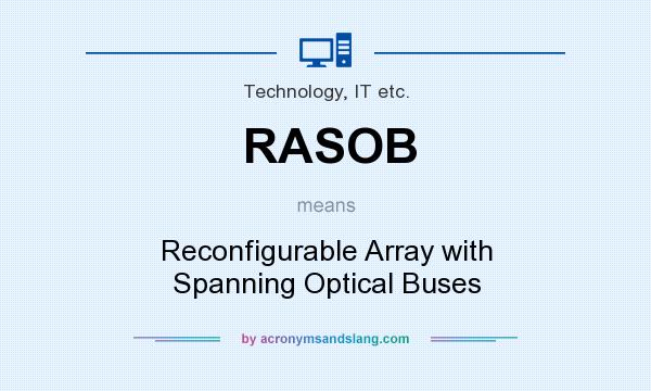 What does RASOB mean? It stands for Reconfigurable Array with Spanning Optical Buses