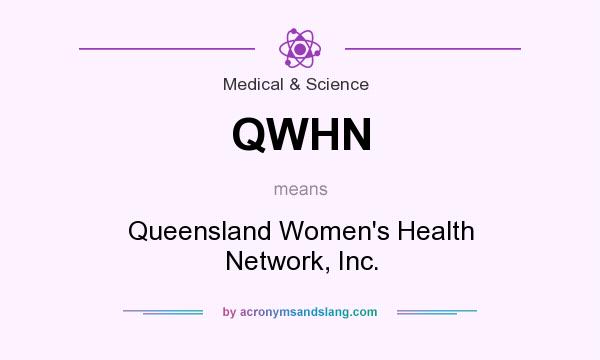 What does QWHN mean? It stands for Queensland Women`s Health Network, Inc.