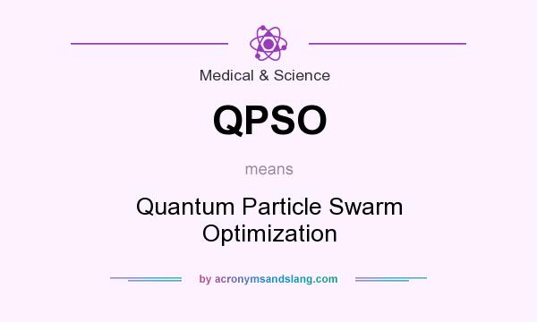 What does QPSO mean? It stands for Quantum Particle Swarm Optimization