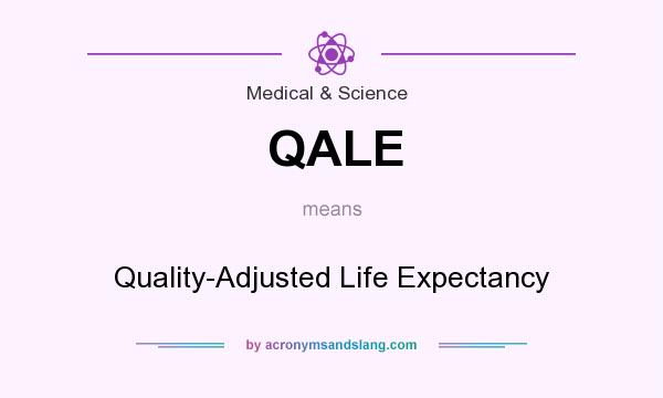 What does QALE mean? It stands for Quality-Adjusted Life Expectancy